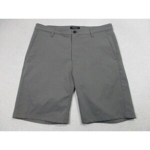 Proof Shorts Mens 34 Gray Chino Performance Zip‎ Fly Quick Dry Pockets Tech
